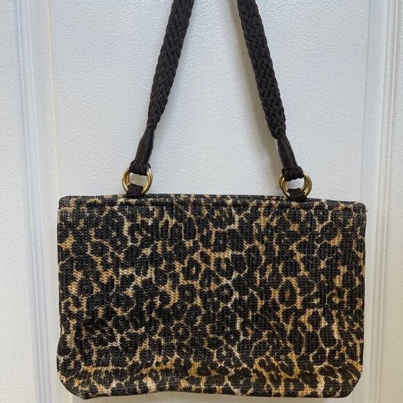 Lina cheetah leopard fabric tote purse - Picture 5 of 10